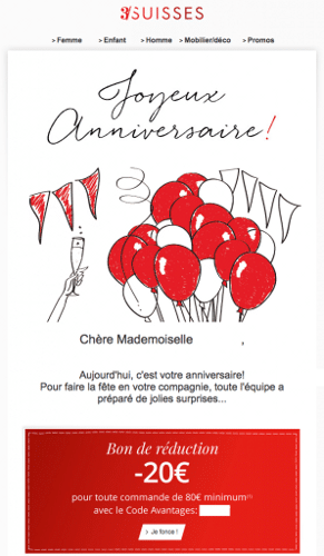 3 Suisses - Campagne automatique