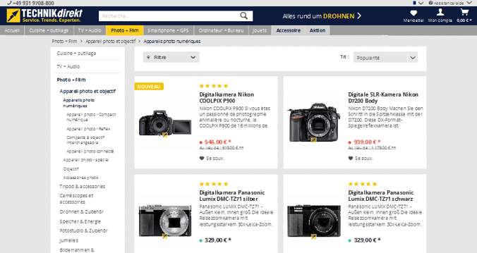 Appareils photo numériques - Appareil photo et objectif - Photo + Film - TECHNIKdirekt 2016-05-17 13-44-04