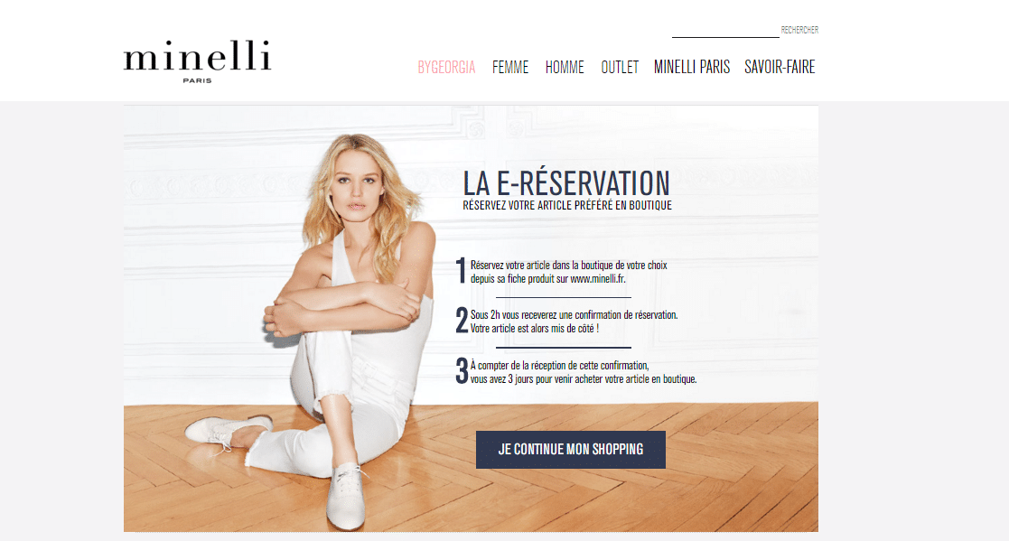 Minelli - e-réservation