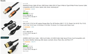 example of Amazon ad
