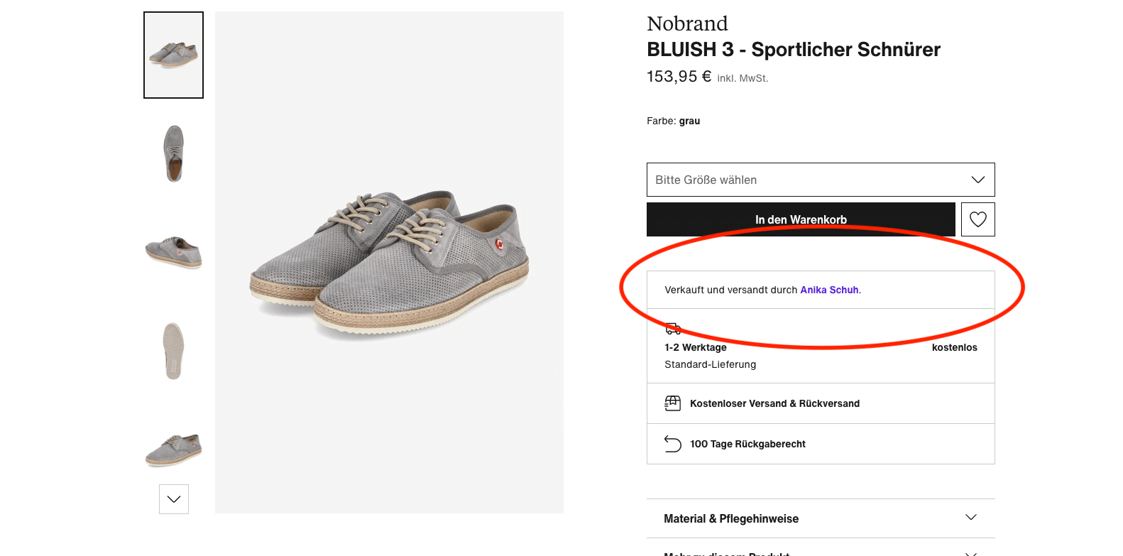 Marktplätze Zalando Buy Box Beispiel