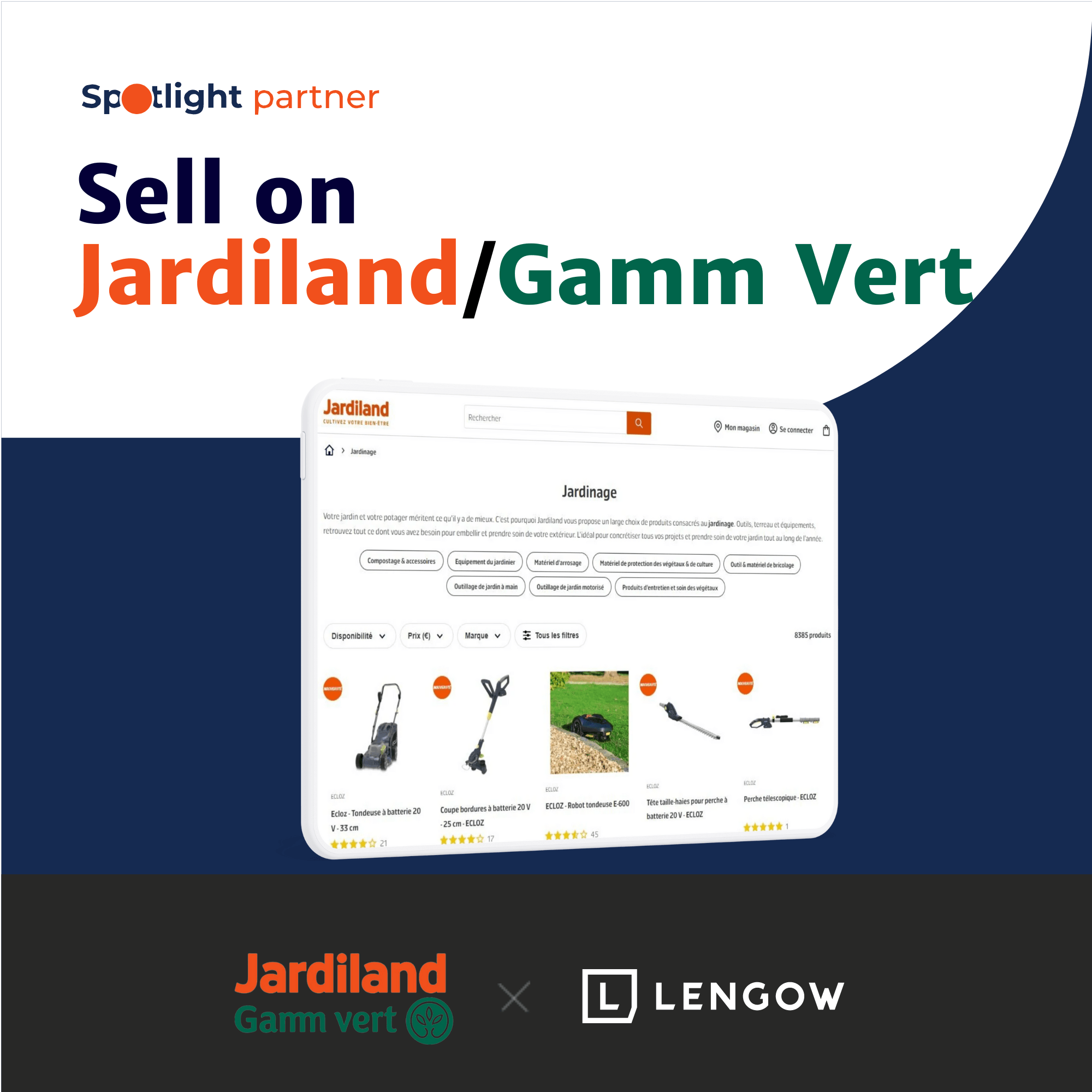 Aumenta la tua visibilità e le tue vendite su Jardiland-Gamm Vert con Lengow!