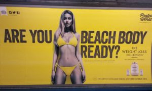 Beach body poster row