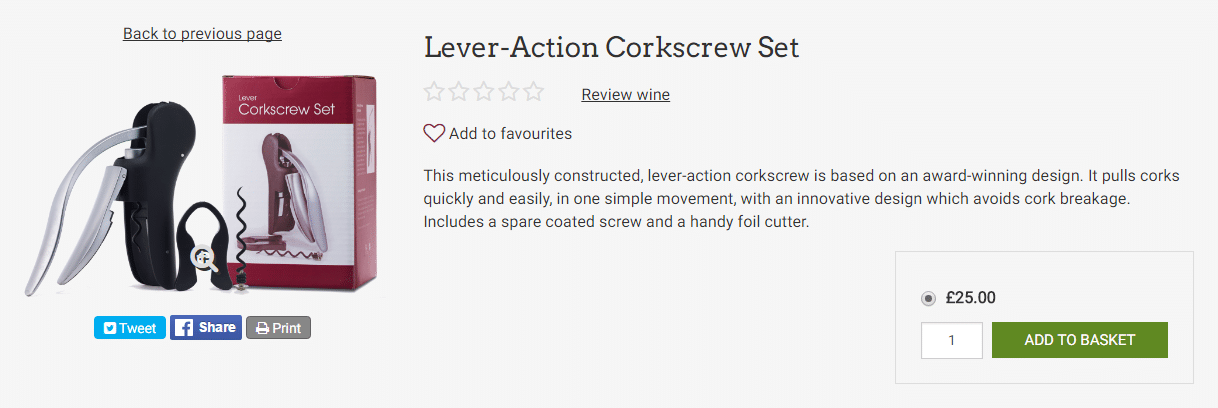 corkscrew set