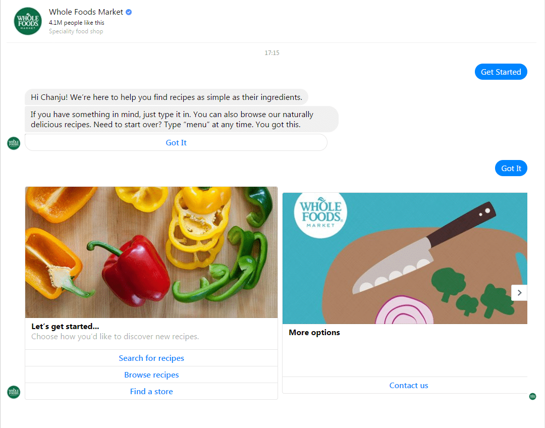 WholeFoods Chatbot