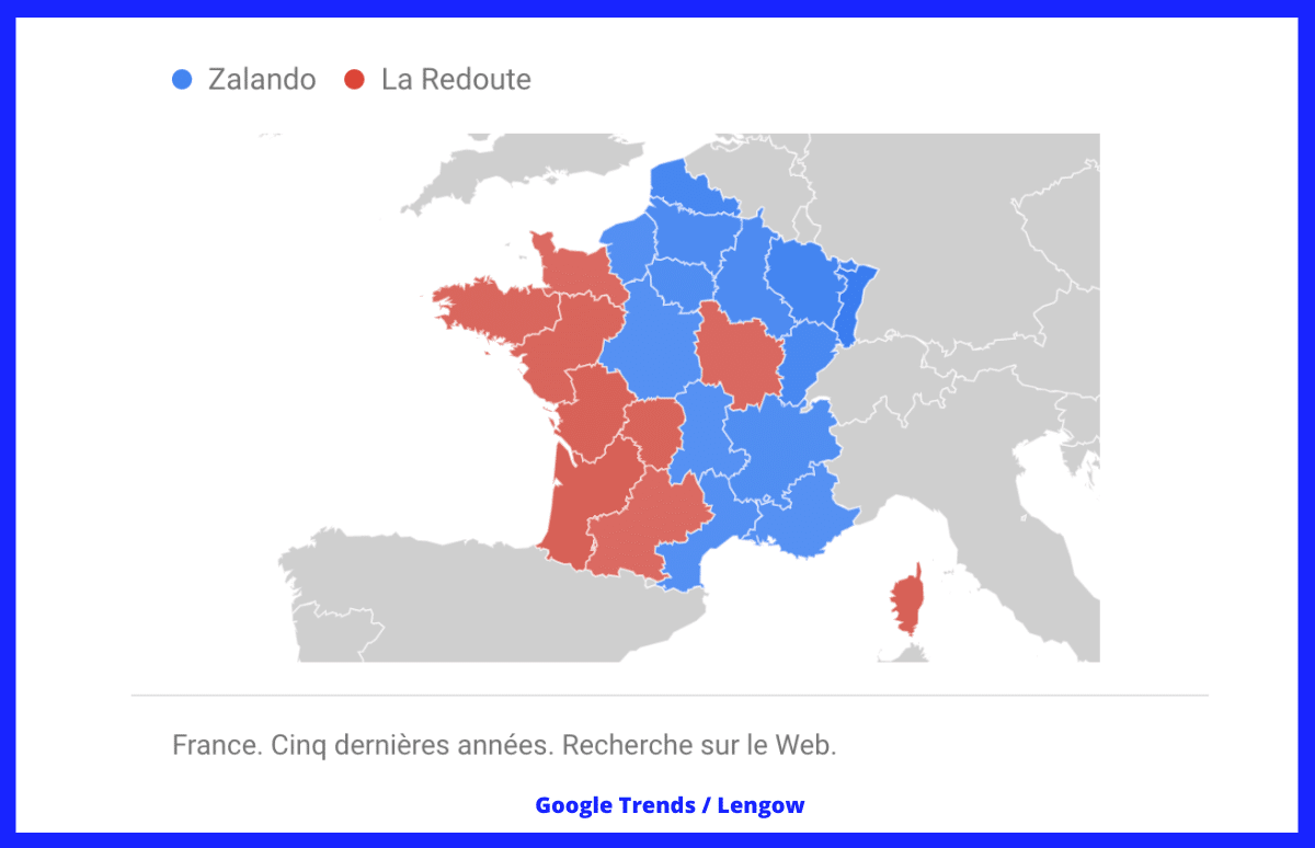 Zalando_La Redoute_Géographie (Google Trends Lengow)